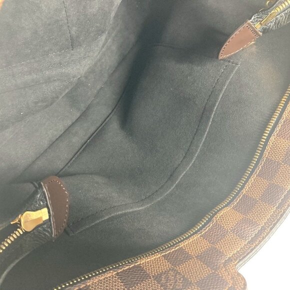 LOUIS VUITTON Black Damier Leather Shoulder Bag - Picture 16 of 16
